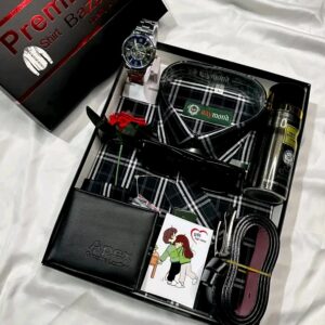 এক্সক্লুসিভ জেন্টস শার্ট কম্বো গিফট বক্স