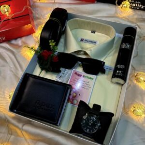 এক্সক্লুসিভ জেন্টস শার্ট কম্বো গিফট বক্স