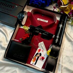 এক্সক্লুসিভ জেন্টস শার্ট কম্বো গিফট বক্স