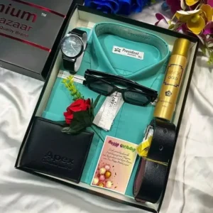 এক্সক্লুসিভ জেন্টস শার্ট কম্বো গিফট বক্স